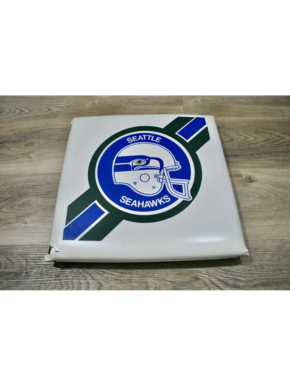 Seattle Seahawks Vintage White 80s NFL Football Seat Chair Decor Cushion